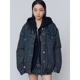 ワイドオーバーデニムブルゾン | EMODA | 詳細画像36 