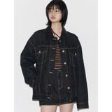 ワイドオーバーデニムブルゾン | EMODA | 詳細画像4 