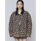 ベージュ | ワイドオーバーデニムブルゾン | EMODA