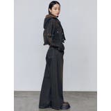 カットスリーブフードデニムブルゾン | EMODA | 詳細画像12 