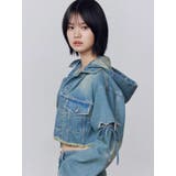 カットスリーブフードデニムブルゾン | EMODA | 詳細画像21 