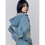 カットスリーブフードデニムブルゾン | EMODA | 詳細画像22 