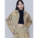 カットスリーブフードデニムブルゾン | EMODA | 詳細画像30 