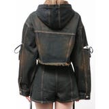 カットスリーブフードデニムブルゾン | EMODA | 詳細画像45 