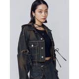 カットスリーブフードデニムブルゾン | EMODA | 詳細画像7 