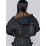 カットスリーブフードデニムブルゾン | EMODA | 詳細画像9 