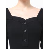 フロントボタンリブニットワンピース | EMODA | 詳細画像21