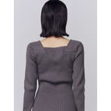 フロントボタンリブニットワンピース | EMODA | 詳細画像9