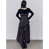 アシンメトリーフリルマキシワンピース | EMODA | 詳細画像10