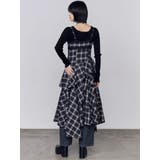 アシンメトリーフリルマキシワンピース | EMODA | 詳細画像4