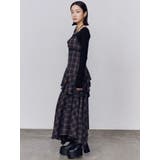 アシンメトリーフリルマキシワンピース | EMODA | 詳細画像9