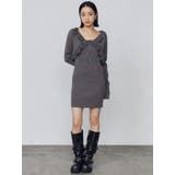 グレー | クロップドカーディガンセットアップ | EMODA