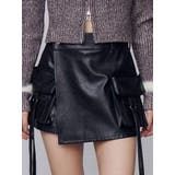 カーゴラップフェイクレザーショートパンツ | EMODA | 詳細画像20 