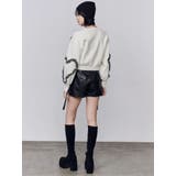 カーゴラップフェイクレザーショートパンツ | EMODA | 詳細画像5 