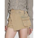 ベージュ | カーゴラップショートパンツ | EMODA