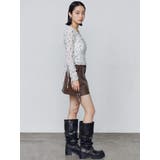 レースアップミニスカート | EMODA | 詳細画像24 