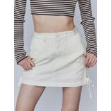 アイボリー | レースアップミニスカート | EMODA