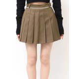 ベージュ | レースプリーツスカート | EMODA