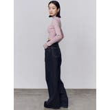 ミッドワイドジャストウエストジーンズ | EMODA | 詳細画像15