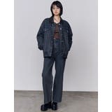 ミッドワイドジャストウエストジーンズ | EMODA | 詳細画像4