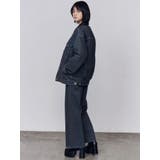 ミッドワイドジャストウエストジーンズ | EMODA | 詳細画像5