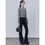 スーパーハイウエストフレアパギンス | EMODA | 詳細画像14 