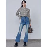 スーパーハイウエストフレアパギンス | EMODA | 詳細画像9 