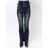 カーブレースアップハイウエストフレアパギンス | EMODA | 詳細画像19 