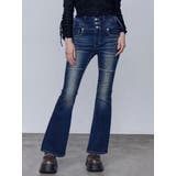 カーブレースアップハイウエストフレアパギンス | EMODA | 詳細画像8 