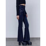 バックリボンフレアハイウエストパギンス | EMODA | 詳細画像10 