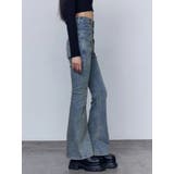 バックリボンフレアハイウエストパギンス | EMODA | 詳細画像18 