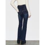 バックリボンフレアハイウエストパギンス | EMODA | 詳細画像2 