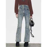 バックリボンフレアハイウエストパギンス | EMODA | 詳細画像33 