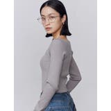 アシンメトリーチョーカーニット | EMODA | 詳細画像15 