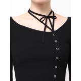 アシンメトリーチョーカーニット | EMODA | 詳細画像43 