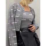 グレー | アイレットロゴツインニット | EMODA