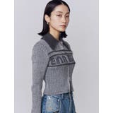 プレーティングシャギーロゴニット | EMODA | 詳細画像3 