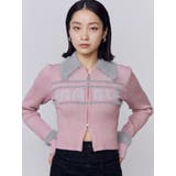 ピンク | プレーティングシャギーロゴニット | EMODA