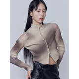 カットウォッシュドプレーティングジップニット | EMODA | 詳細画像12 