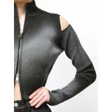 カットウォッシュドプレーティングジップニット | EMODA | 詳細画像24 