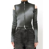 カットウォッシュドプレーティングジップニット | EMODA | 詳細画像27 