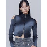 カットウォッシュドプレーティングジップニット | EMODA | 詳細画像3 