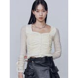 フロントボタンギャザートップ | EMODA | 詳細画像17 