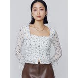 フロントボタンギャザートップ | EMODA | 詳細画像2 