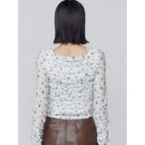 フロントボタンギャザートップ | EMODA | 詳細画像4 