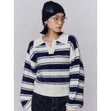 スキッパーワイドシャギーニット | EMODA | 詳細画像2 