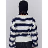 スキッパーワイドシャギーニット | EMODA | 詳細画像3 