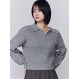 スキッパーワイドシャギーニット | EMODA | 詳細画像6 