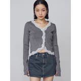 レースエッジフィットリブトップ | EMODA | 詳細画像18