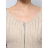 レースエッジフィットリブトップ | EMODA | 詳細画像6 